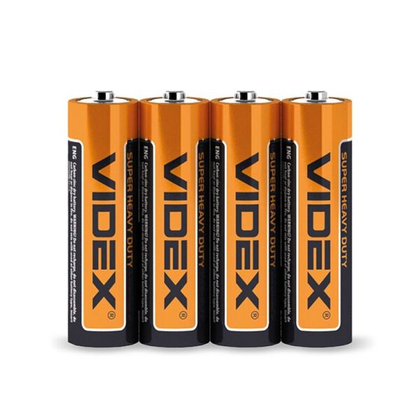 

Батарейка солевая Videx R6P/AA 4шт SHRINK
