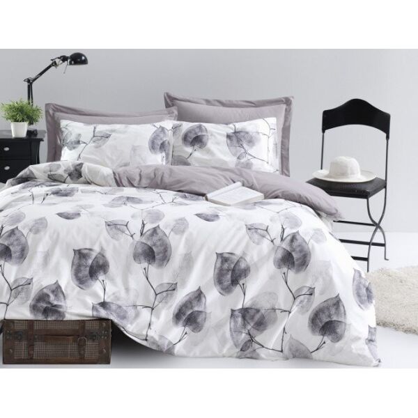

Постельное белье Lotus. Home Perfect Crosby серое-Евро