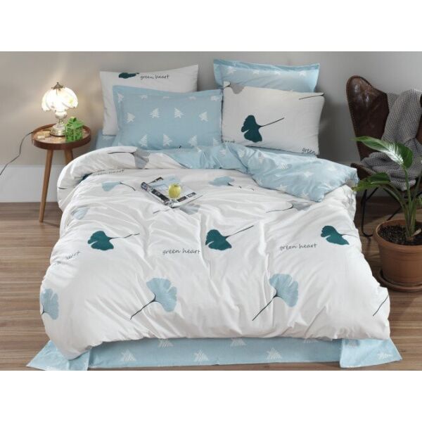 

Постельное белье Lotus. Home Perfect Tenderness ментоловое-Евро