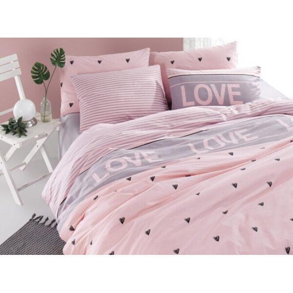 

Постельное белье Lotus. Home Perfect Love you лиловое-Семейный