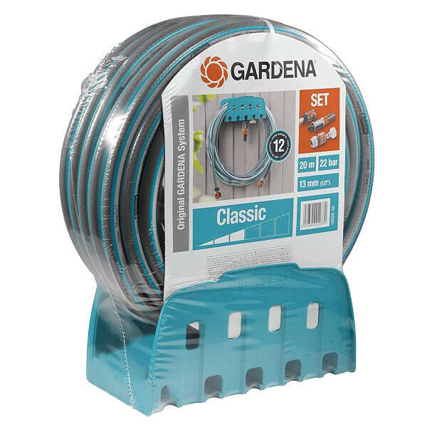 

Шланг с кронштейном и комплектом для полива Gardena Classic 1/2" 20 м Set (18005-20)