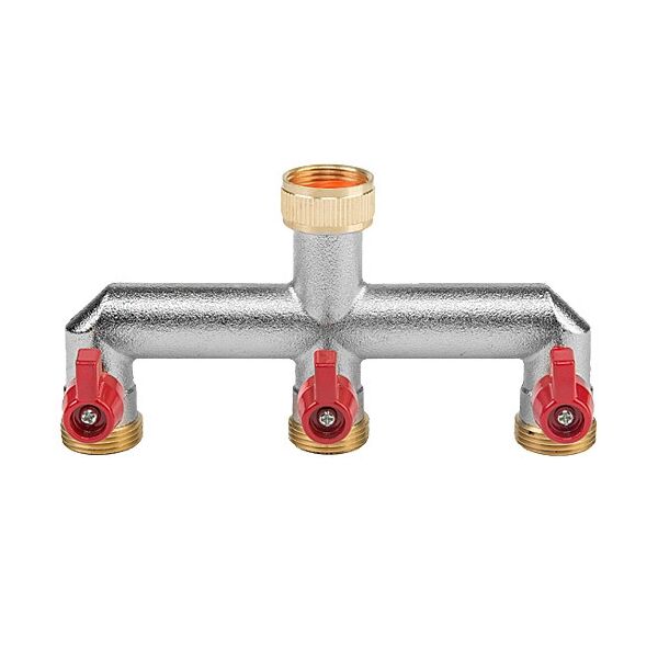 

Распределитель воды латунный Bradas 3х-канальный 3/4" BRASS (BR-3134)