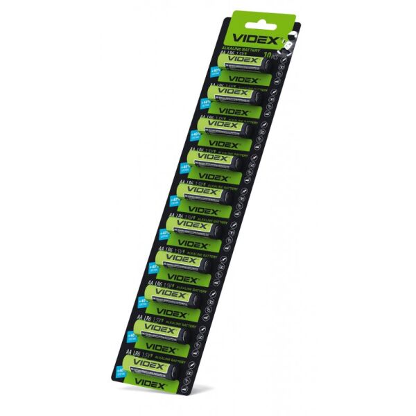 

Батарейка щелочная Videx LR6/AA 1шт х10 BLISTER