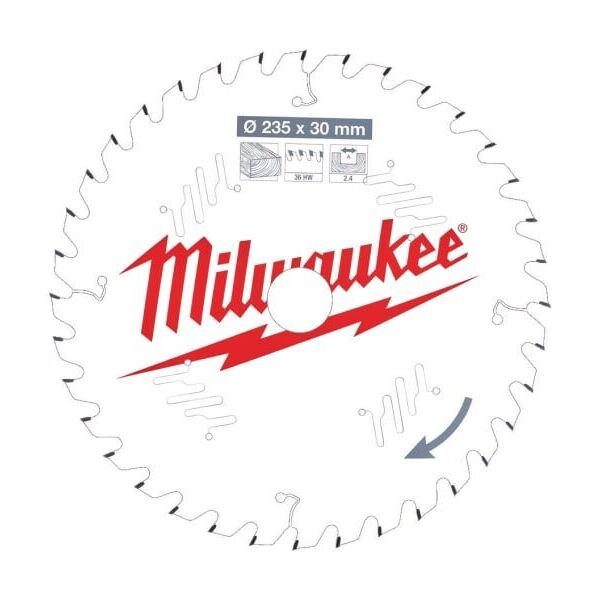 

Диск пильный по дереву (235x30x2.4 мм; 36Z) для циркулярной пилы Milwaukee 4932471306