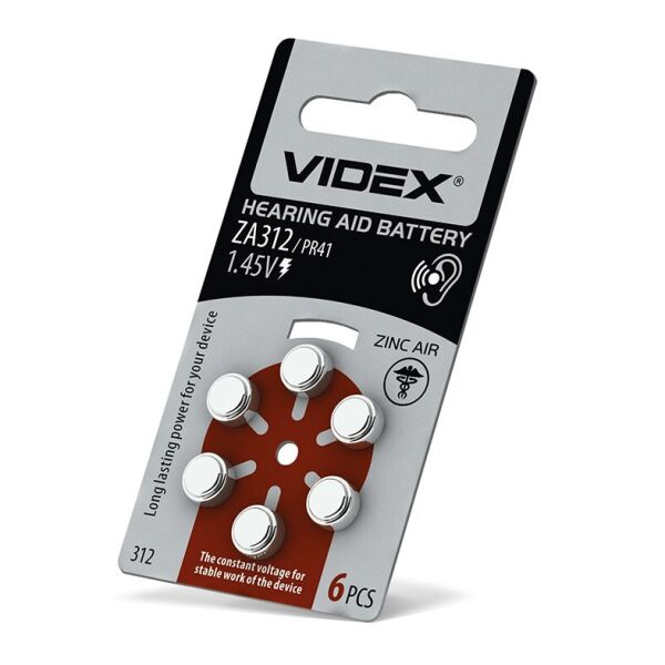 

Батарейка воздушно цинковая Videx ZA312 (PR41) BLISTER 6
