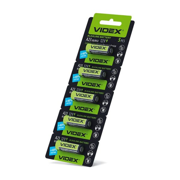 

Батарейка щелочная Videx А23/Е23А 5шт BLISTER CARD