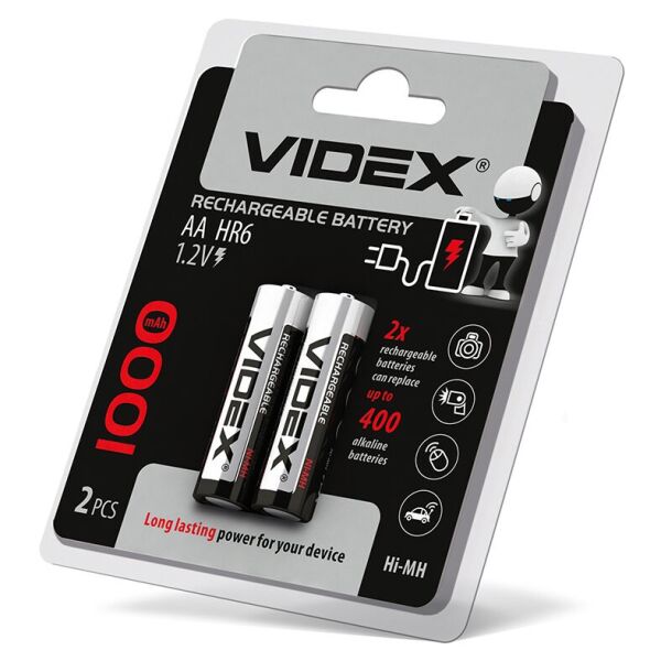 

Аккумуляторы Videx HR6/AA 1000mAh double blister/2шт