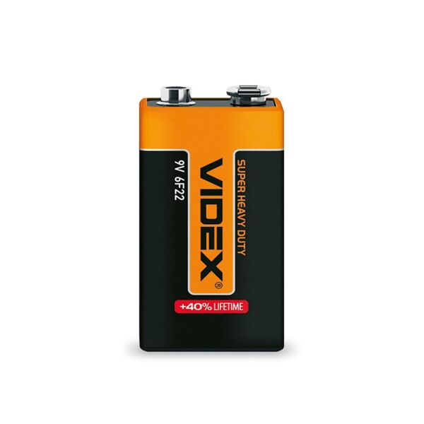 

Батарейка солевая Videx 6F22/9V (Крона) 1шт SHRINK