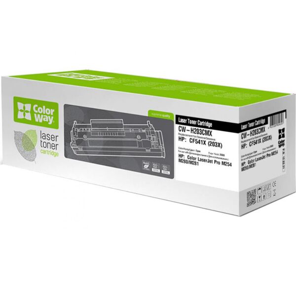 

Картридж ColorWay HP CF541X, CLJ M280/M281/M254 Cyan (CW-H203CMX)