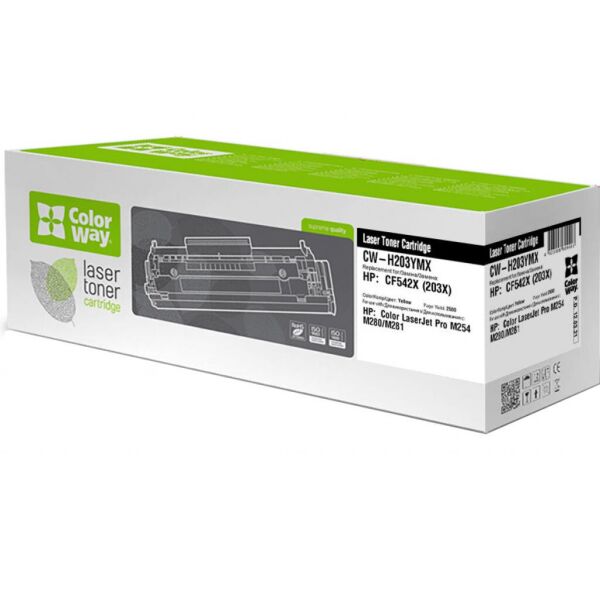 

Картридж ColorWay HP CF542X, CLJ M280/M281/M254 Yellow (CW-H203YMX)