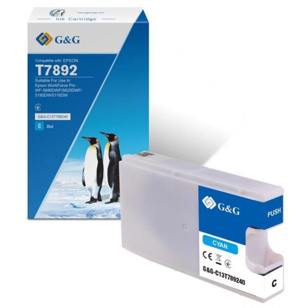 

Картридж G&G Epson WF-5110/WF-5620 cyan XXL 4K (G&G-C13T789240)