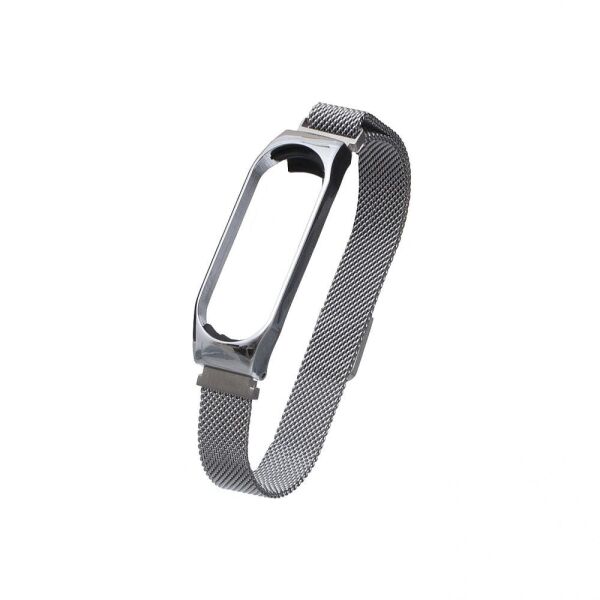 

Ремешок для фитнеса браслета Mi Band 3/4 Milanese Loop Dark Gray