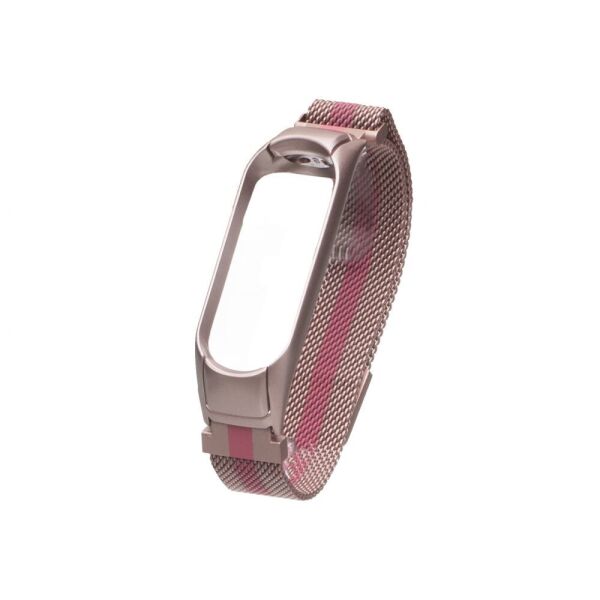 

Ремешок для фитнеса браслета Mi Band 3/4 Milanese Loop Rose Red