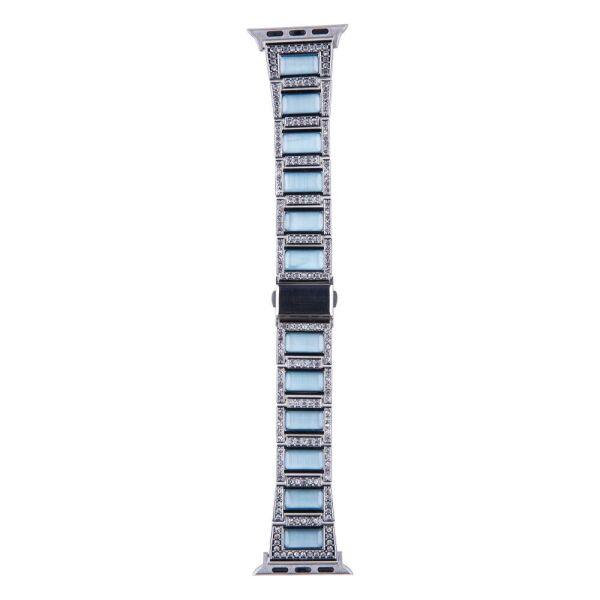 

Ремешок для Apple Watch (38-40mm) Metal Cat Silver+Blue