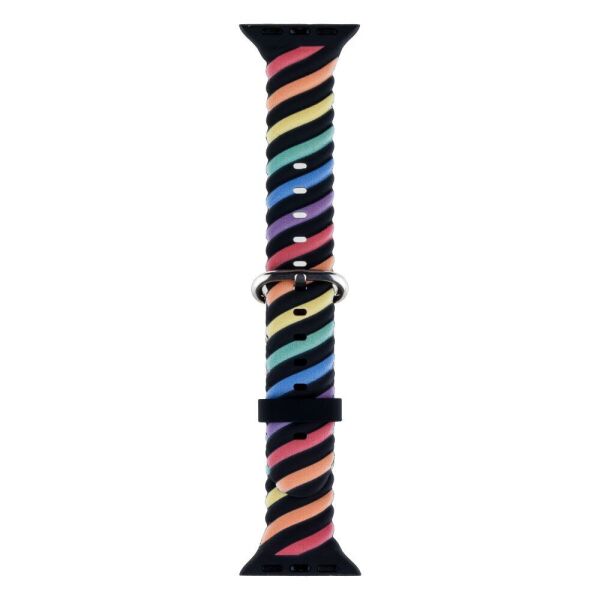 

Ремешок для Apple Watch (38-40mm) Colour Bar Black Rainbow