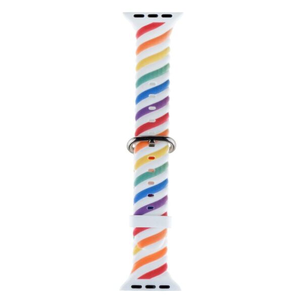 

Ремешок для Apple Watch (38-40mm) Colour Bar White Rainbow