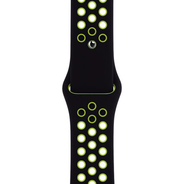 

Ремешок для Apple Watch (42-44mm) Nike Sport Band Black/Green