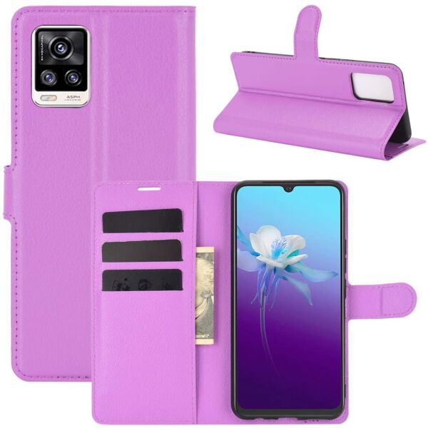 

Чехол-книжка Litchie Wallet для Vivo V20 Violet