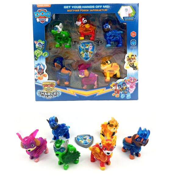 

Игровой набор 7 iN 1 Щенячий Патруль ( Мега Щенки ) Щенки Светятся PH038 DOG Series Migty Pups