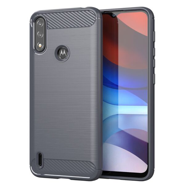 

Чехол Lenuo Carbon Fiber для Motorola E7 Power / E7i Power Gray