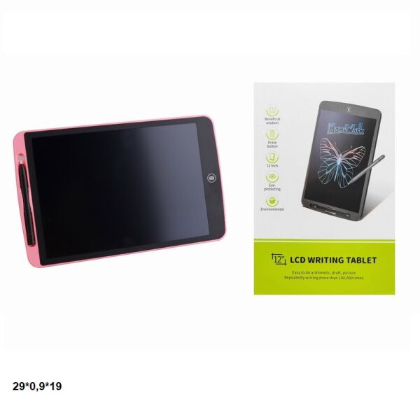 

Планшет для рисования LCD Writing Tablet 12'' цветной, 7 цветов, в кор.29*0,9*19см (100)