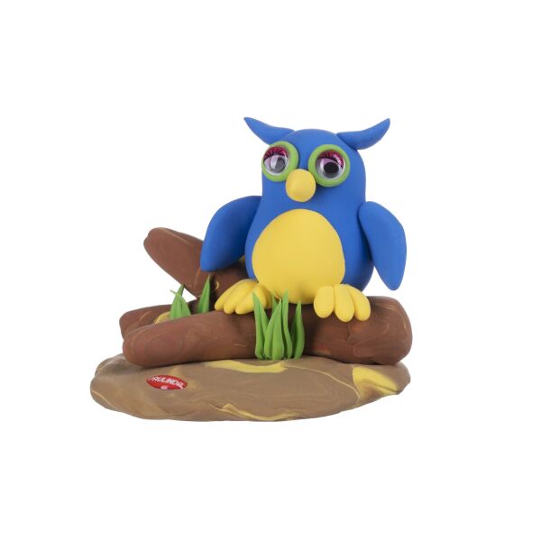 

Масса для лепки Paulinda Super Dough Happy land Сова PL-081165-1