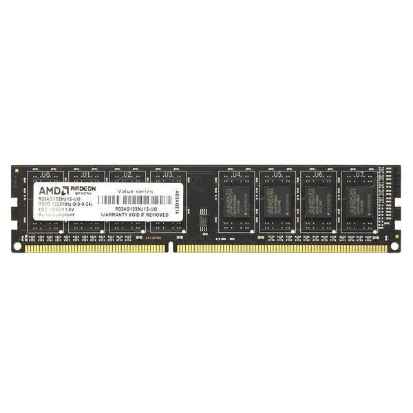 

Память для ПК AMD DDR3 1333 4GB 1.5V