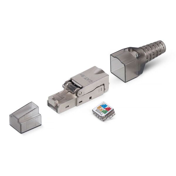 

Коннектор RJ45 кат. 6A, экранированный, безинструментальный
