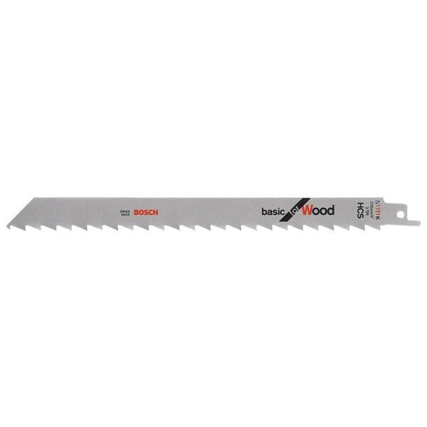 

Bosch Полотно пильное сабельное S 1111 K Basic for Wood, 2шт