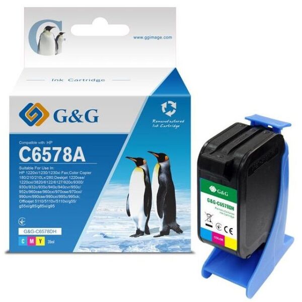 

Картридж G&G для G&G для HP No.78 DJ970 color, 19ml