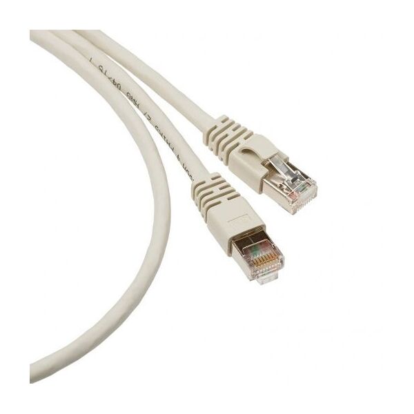 

Патч-корд кат. 5e, RJ45-RJ45, серый, 1м, F-UTP, LSZH