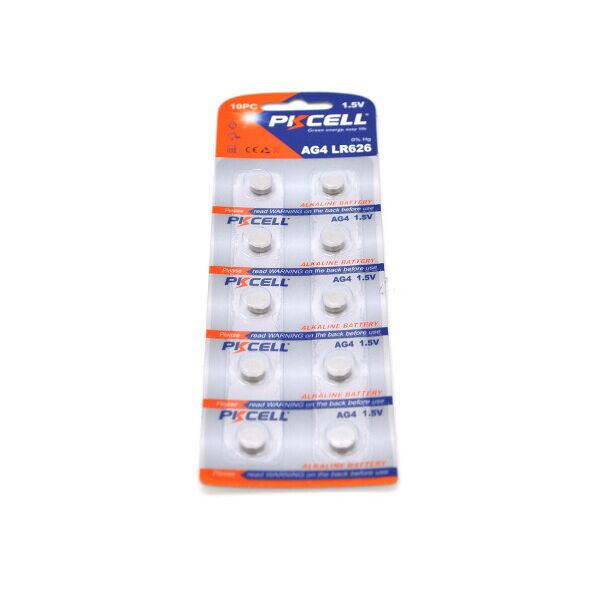 

Батарейка щелочная PKCELL 1.5V AG4, 10 штук в блистере цена за блистер, Q