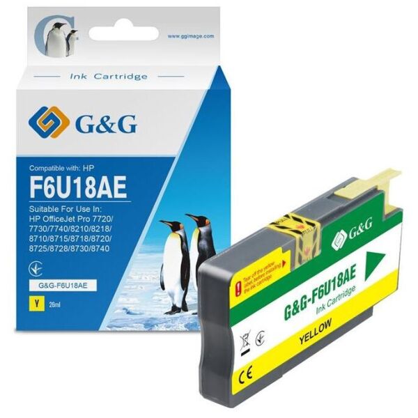

Картридж G&G для HP No.953XL Officejet Pro 8210/8710/8720/8725/8730 Yellow (1600 стр)