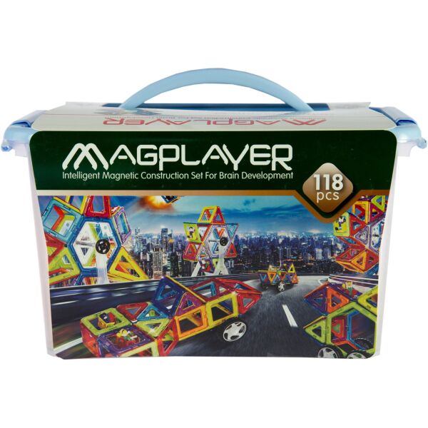 

Конструктор Magplayer магнитный набор 118 эл. MPT-118