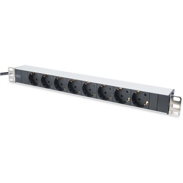 

Digitus Блок розеток 1U, 8xSchuko, 16A, 250V, вилка Schuko