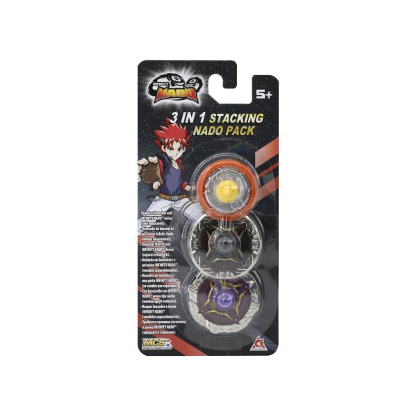 

Infinity Nado Набор Auldey Infinity Nado V Advanced Edition 3 в 1 Fiery Dragon Огненный Дракон, два кольца и основа