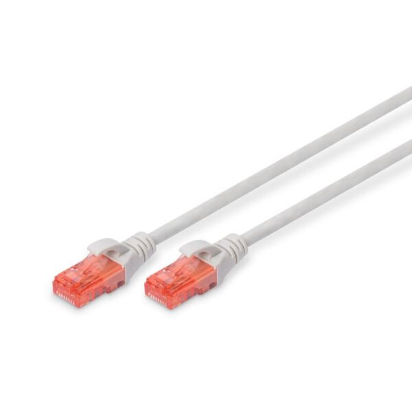 

Патч-корд Digitus CAT 6 UTP, 15м, AWG 26/7, Cu, LSZH, серый