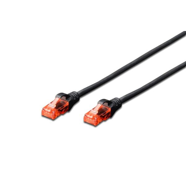 

Патч-корд Digitus CAT 6 UTP, 0.25м, AWG 26/7, Cu, LSZH, чёрный