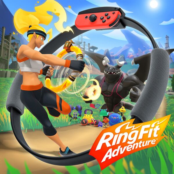 

Games Software Контроллер Ring Fit Adventure + игра + ремень (Switch)