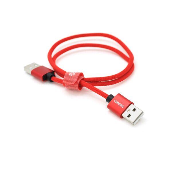 

Кабель VEGGIEG UA-1.5, USB 2.0 AM - AM, 1.5m, Red