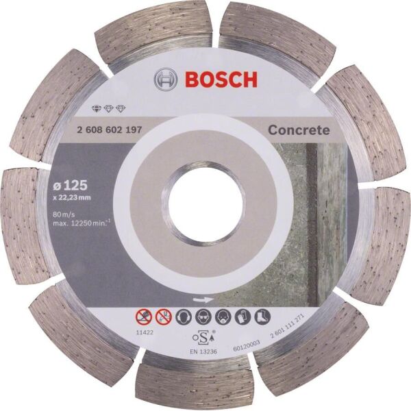 

Bosch Диск алмазный Standard for Concrete 125-22.23, по бетону