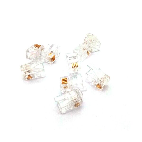 

Коннектор RITAR RJ-12 4P4C UTP Cat-3 (100 шт - уп.) Q100