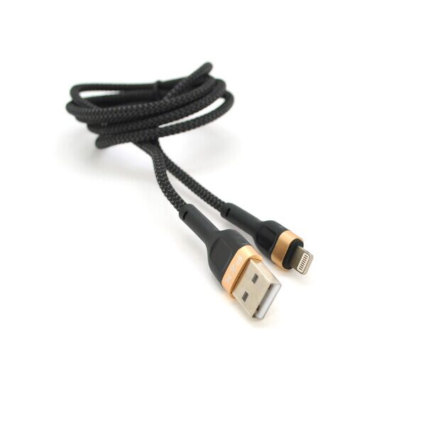 

Кабель PZX V165, Lighting, Output 3.0A, Gold, длина 1.0м, BOX