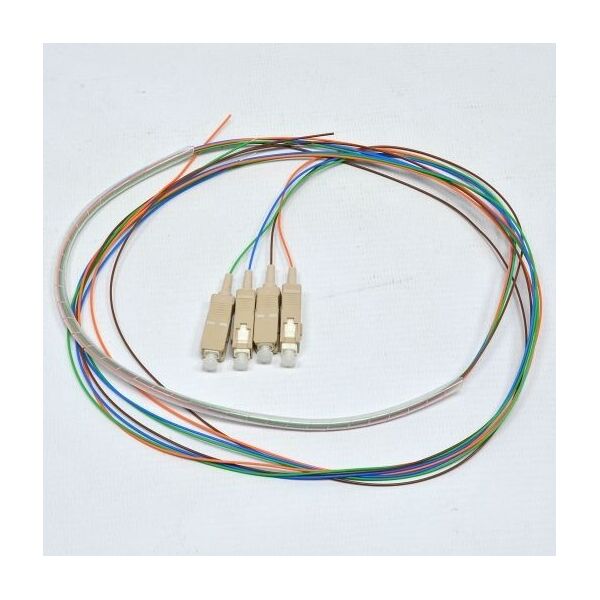 

Набор цветных пигтейлов SC-UPC 1.5 m, MM (OM3), Easy strip, для 4 волокон