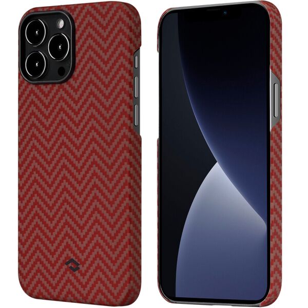 

Чехол-накладка Pitaka MagEZ Case 2 for iPhone 13 Pro, Herringbone Red/Orange (KI1307P)