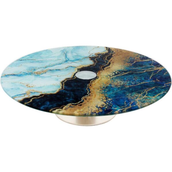 

Вращающееся блюдо для сервировки Blue marble стеклянное 30 см Bona 116455-BR-547