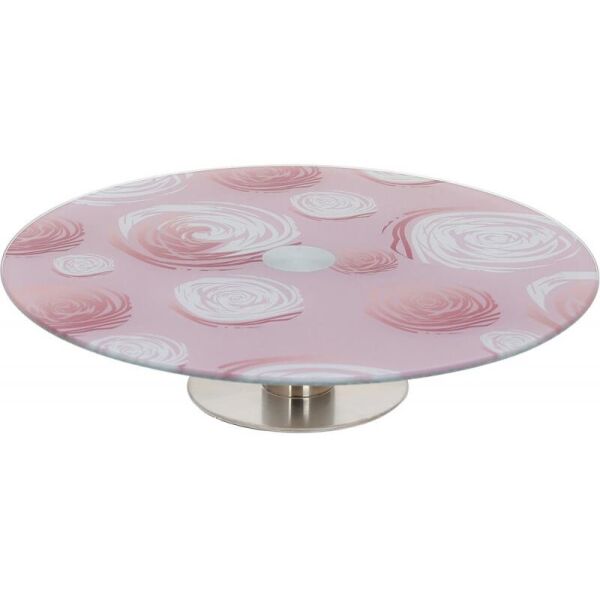 

Вращающееся блюдо для сервировки Vetro rosa стеклянное 30 см Bona 116457-BR-547