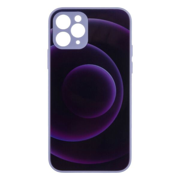 

Чехол-накладка Glass TPU Prism Circles для Apple iPhone 11 Pro 6, Black-Purple