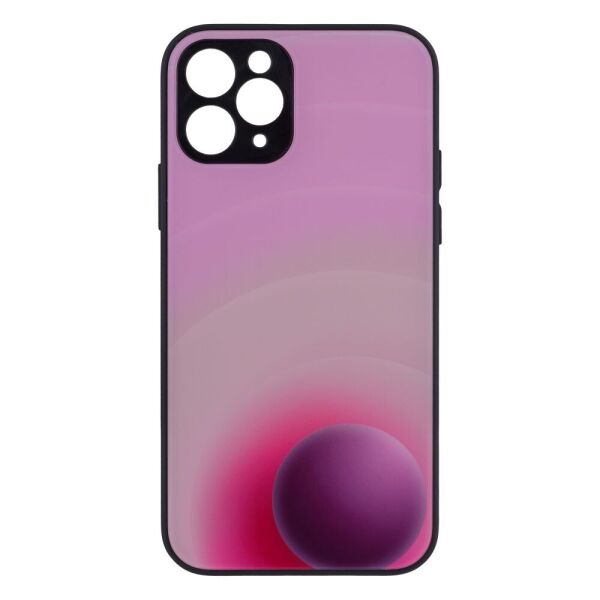 

Чехол-накладка Glass TPU Prism Circles для Apple iPhone 11 Pro 7, Pink-Blue