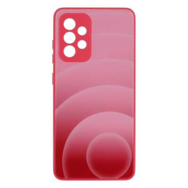 

Чехол-накладка Glass TPU Prism Circles для Samsung Galaxy A52 4G 5, Rose-Red